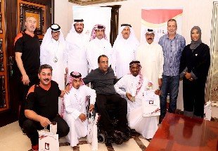 تكريم سعادة الشيخ/ ثاني بن عبدالله آل ثاني للاعبين الاولمبياد الخاص 